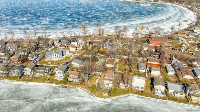 drone / aerial view with a residential view