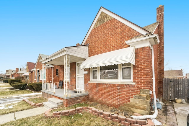 14927 Fairmount Dr, Detroit, MI 48205 - view of front of house with brick siding and fence