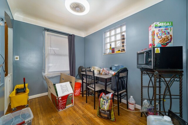 14927 Fairmount Dr, Detroit, MI 48205 - dining room featuring baseboards and wood-type flooring