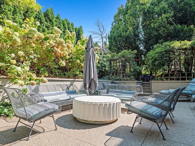 300 Warren Ct, Birmingham, MI 48009 - view of patio / terrace featuring outdoor lounge area