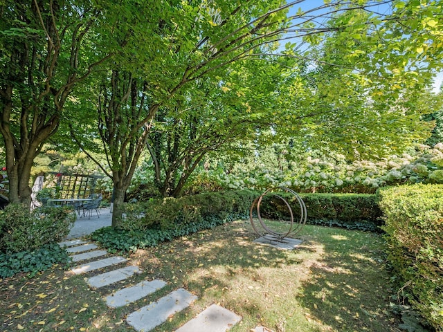 300 Warren Ct, Birmingham, MI 48009 - view of yard featuring a patio