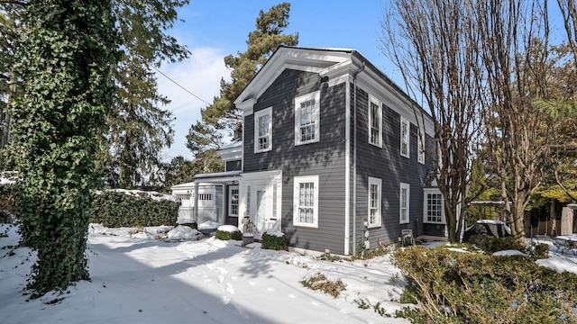 view of front of property with fence