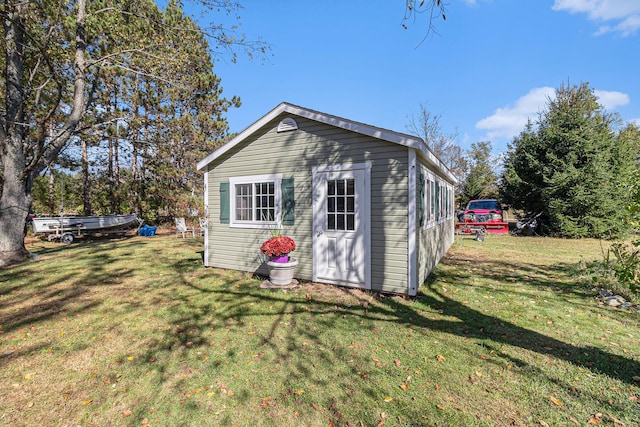 view of outbuilding featuring an outdoor structure