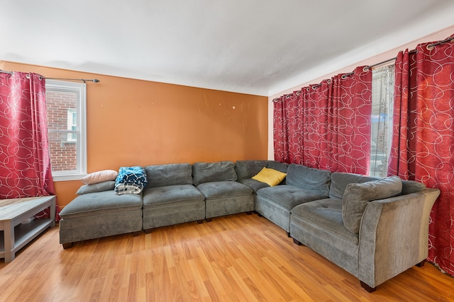 living room featuring wood finished floors