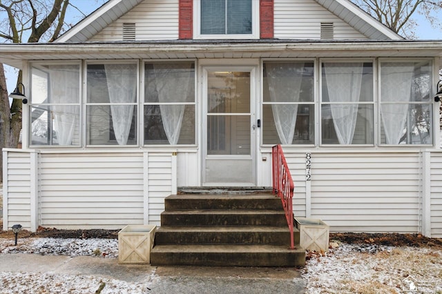 view of entrance to property