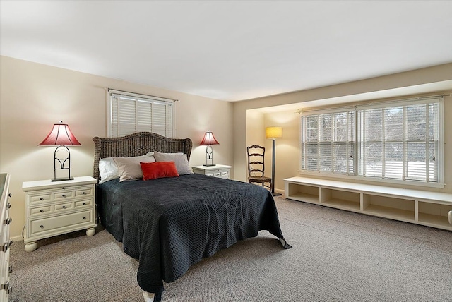 bedroom with carpet flooring