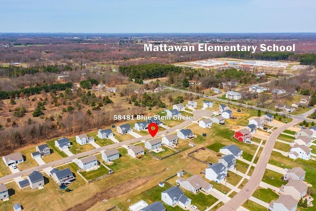 birds eye view of property featuring a residential view