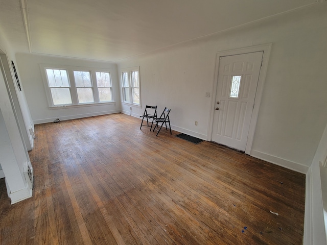 3246 E Maple Ave, Grand Blanc, MI 48507 - foyer with baseboards, visible vents, and hardwood / wood-style flooring