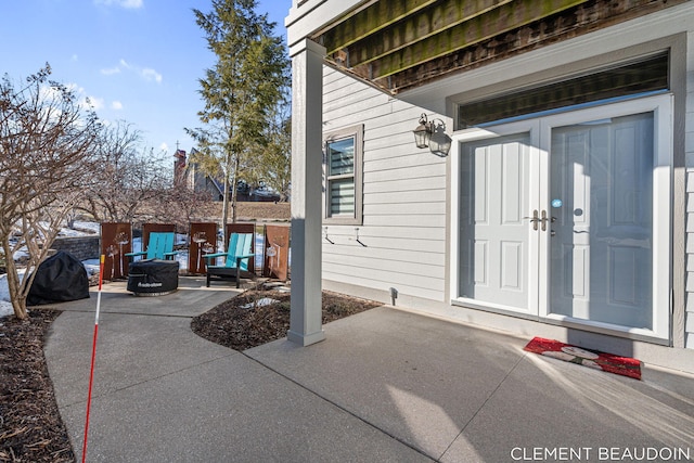 exterior space with a patio area