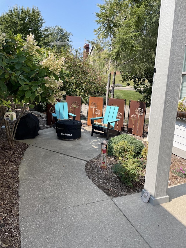 view of patio