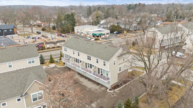 bird's eye view featuring a residential view