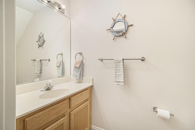 bathroom featuring vanity