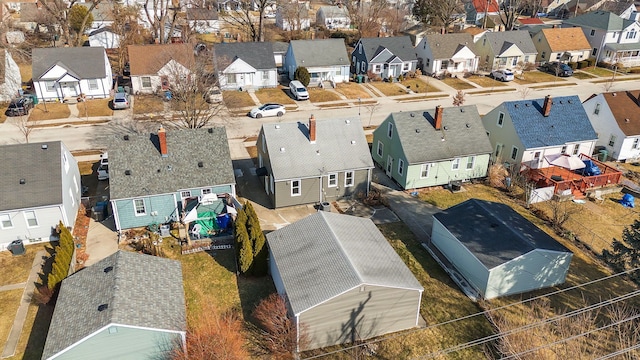 drone / aerial view featuring a residential view