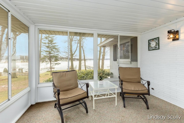 view of sunroom / solarium