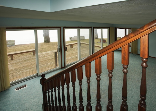 sunroom / solarium featuring visible vents and a wealth of natural light