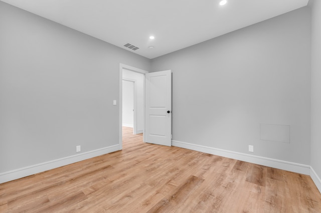 4301 Avery St, Detroit, MI 48208 - spare room featuring baseboards, wood finished floors, and recessed lighting