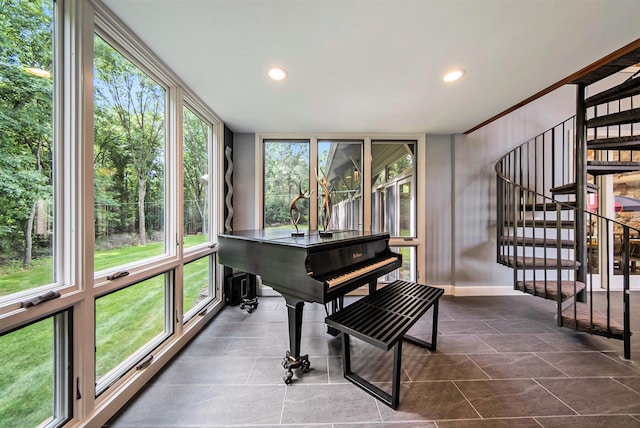 view of sunroom / solarium