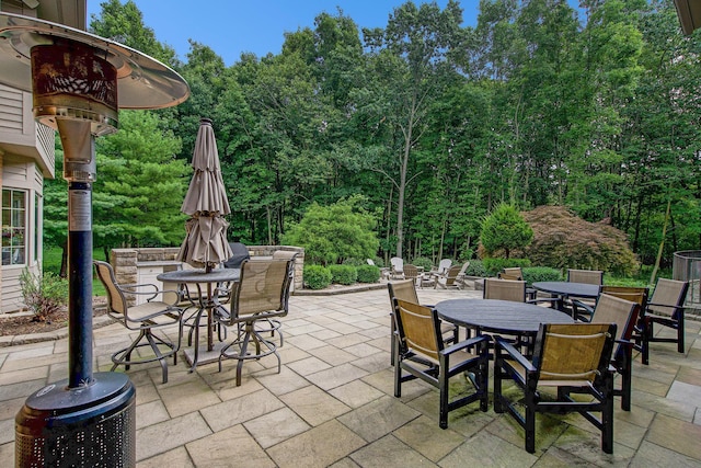 view of patio / terrace featuring outdoor dining area