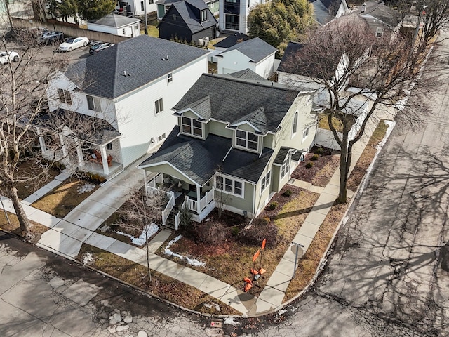 bird's eye view featuring a residential view