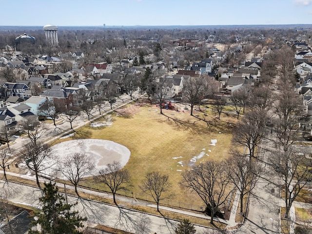 drone / aerial view featuring a residential view