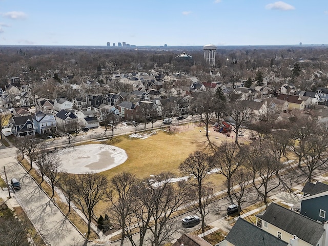 birds eye view of property featuring a residential view