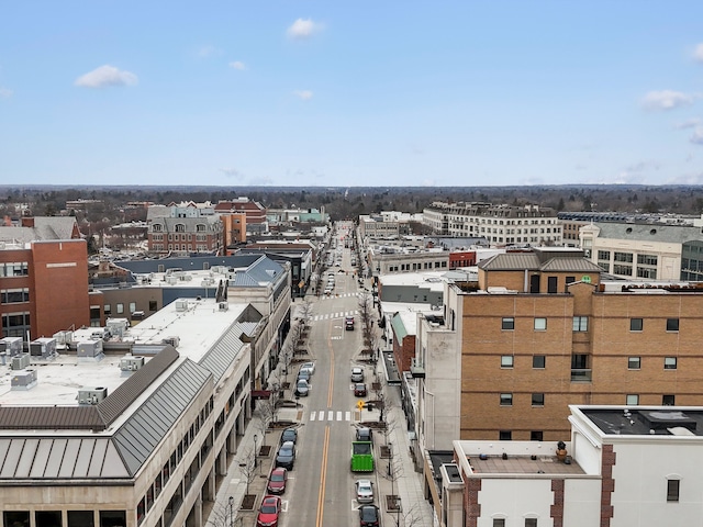 bird's eye view featuring a city view