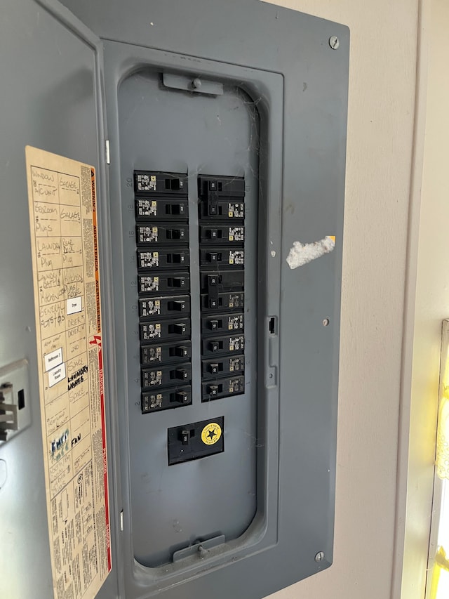 utility room featuring electric panel