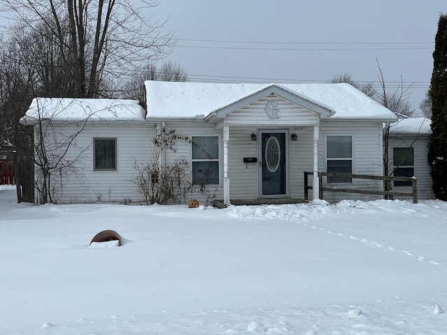 view of front of home