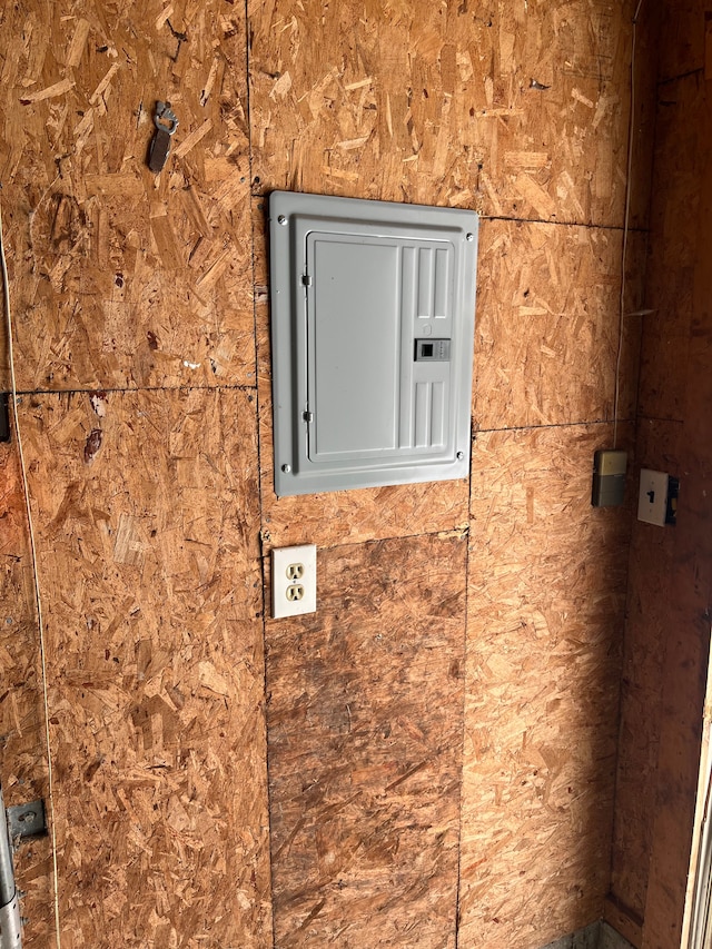 utility room featuring electric panel