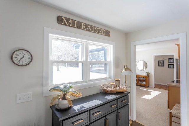 interior details with baseboards