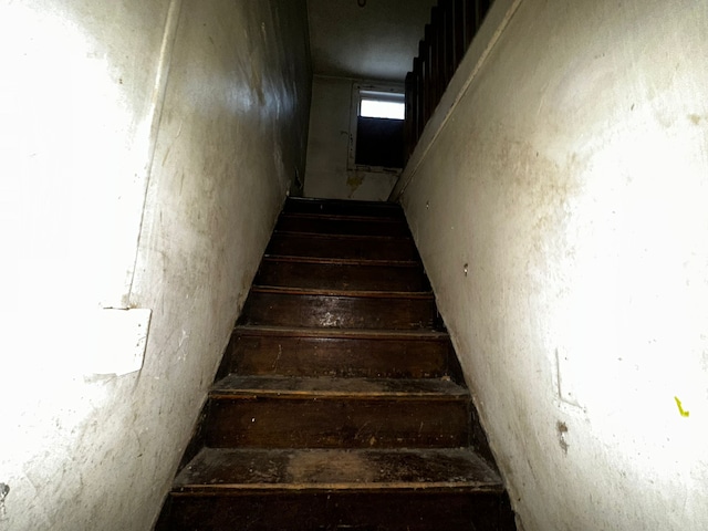 view of stairway