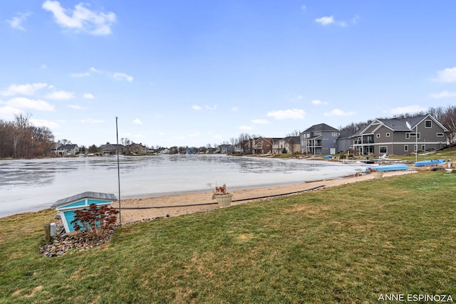 water view with a residential view