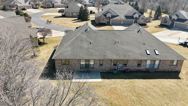 birds eye view of property featuring a residential view