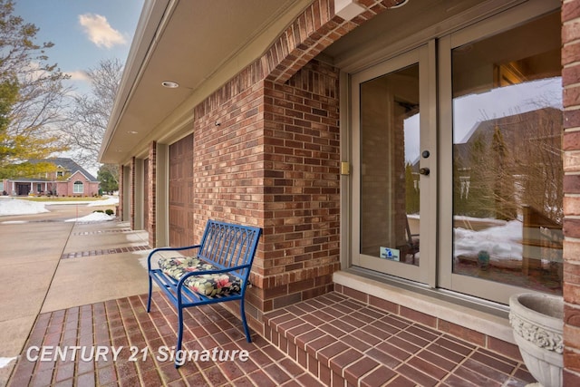 view of patio / terrace with french doors