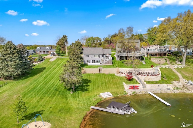 11799 Greenbriar Dr, Jerome, MI 49249 - aerial view of property and surrounding area featuring a nearby body of water