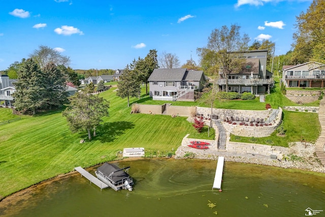 11799 Greenbriar Dr, Jerome, MI 49249 - aerial view of property and surrounding area with a large body of water