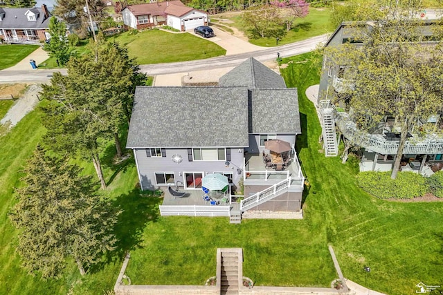 11799 Greenbriar Dr, Jerome, MI 49249 - view from above of property