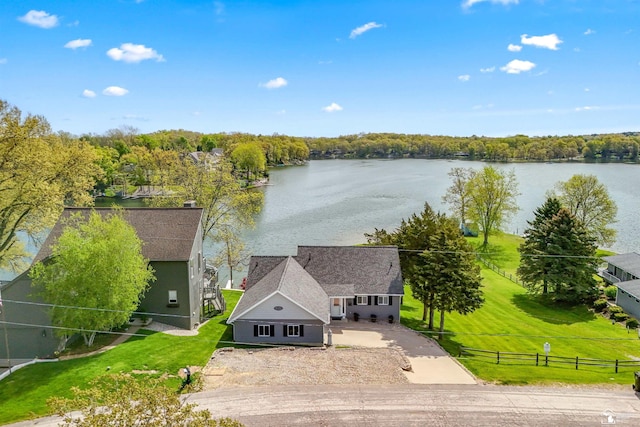 11799 Greenbriar Dr, Jerome, MI 49249 - view from above of property with a nearby body of water