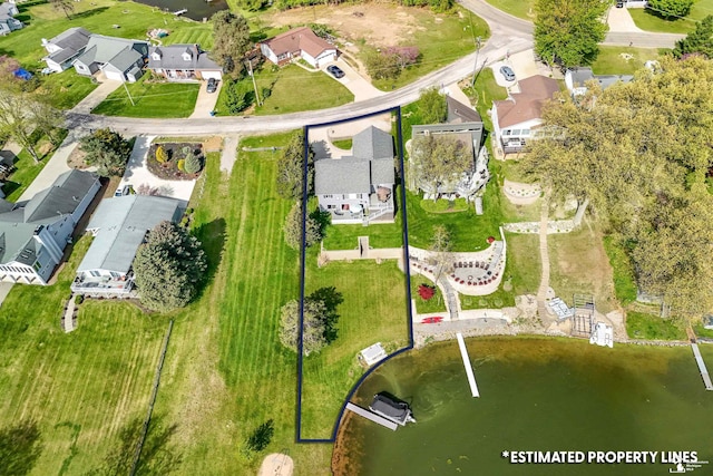 11799 Greenbriar Dr, Jerome, MI 49249 - aerial view of residential area with a large body of water