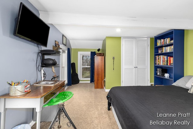 bedroom with a closet