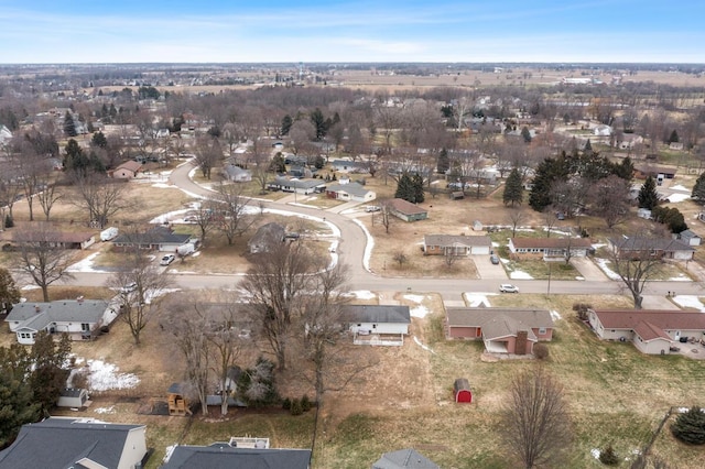 bird's eye view featuring a residential view