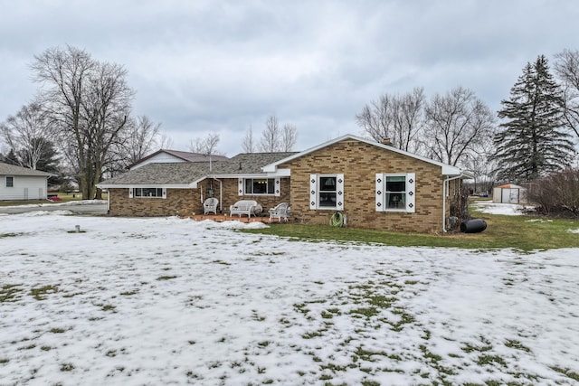 view of front of property with brick siding