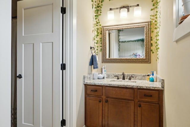 full bathroom featuring vanity