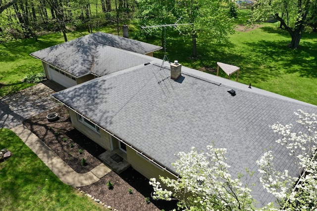 view of subject property