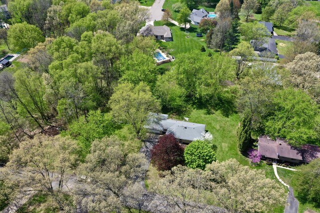 aerial view of property's location