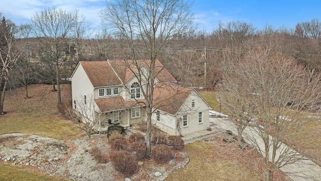 birds eye view of property