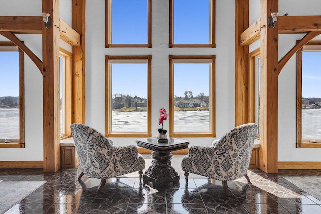 interior space with plenty of natural light