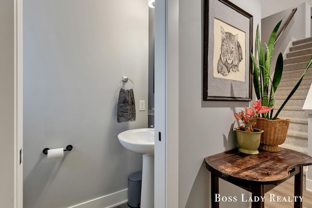 bathroom featuring baseboards