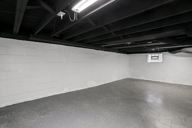 view of basement