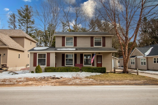 traditional home featuring a porch